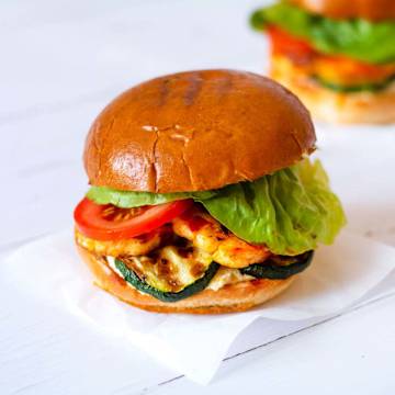 Harissa Halloumi Burger