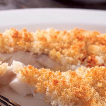 Panko-Crusted Cod with Asparagus & Quinoa