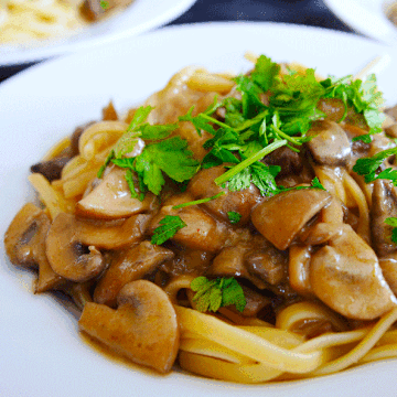 Vegan Mushroom Stroganoff