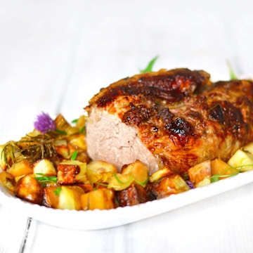 Butterflied Leg of Lamb with Parmentier Potatoes