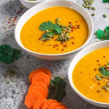 Roasted Carrot & Butternut Squash Soup