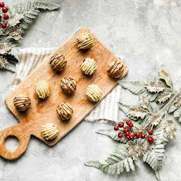 Hazelnut Cookie Dough Truffles