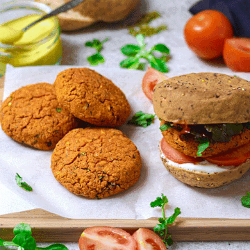 High Protein Vegan Burger