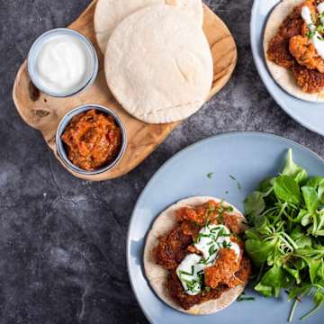 Vegan Cevapi with Ajvar Sauce