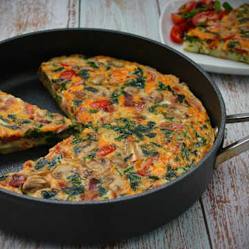 Crustless All Day Breakfast Quiche