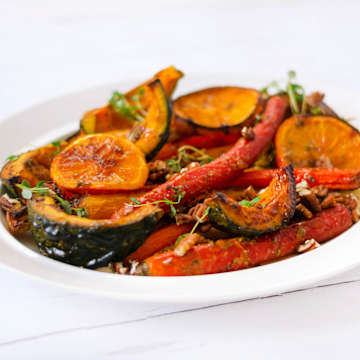 Miso Citrus Roasted Winter Veggies