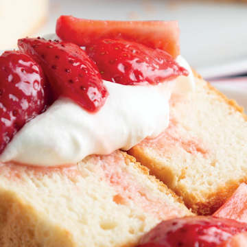 Olive Oil Cake with Roasted Strawberries
