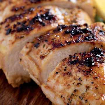 BBQ Chicken Breasts with Green Beans & Potato Wedges