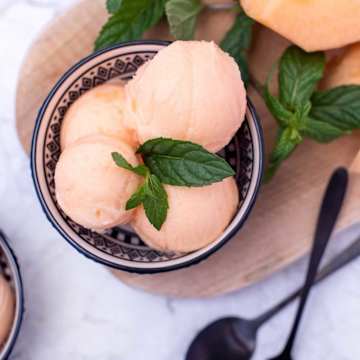 Cantaloupe & Mint Sorbet