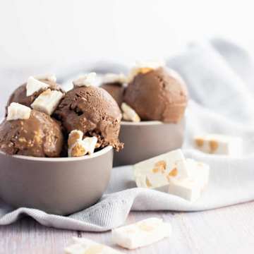 Chocolate & Nougat Ice Cream