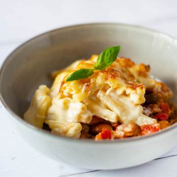 Gluten-Free Mac n Cheese Veggie Lasagne