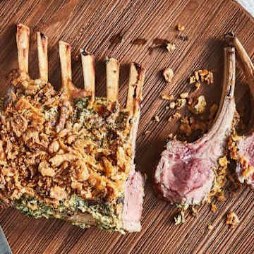 Honey Dijon and Herb-Crusted Rack of Lamb