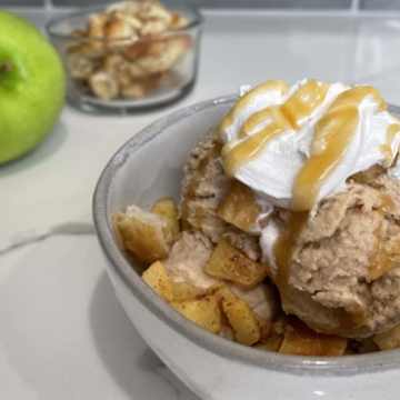 Caramel Apple Cider Donut Sundae