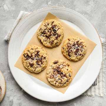 Small Batch Blender Coconut & Dark Chocolate Cookies