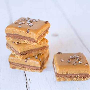 Chocolate Ganache & Salted Caramel Slices