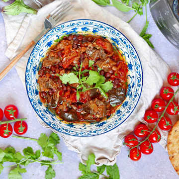 Fragrant Chickpea & Aubergine Stew