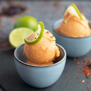 Papaya, Lime & Chilli Sorbet