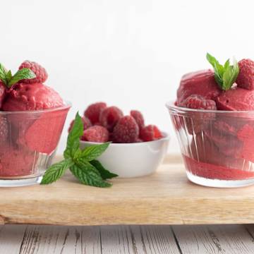 Raspberry & Rosewater Sorbet