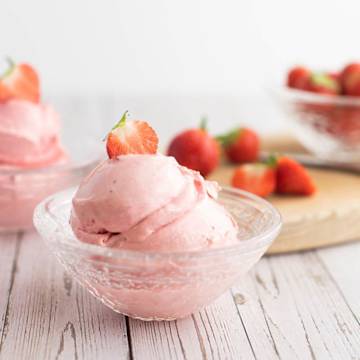 Strawberry & Elderflower Ice Cream