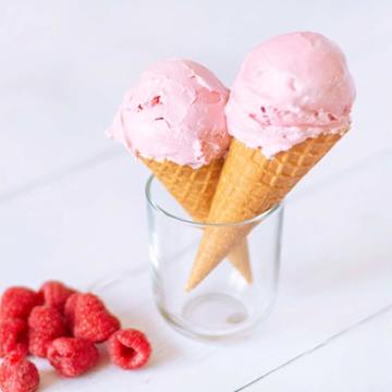 Vegan Raspberry Ice Cream