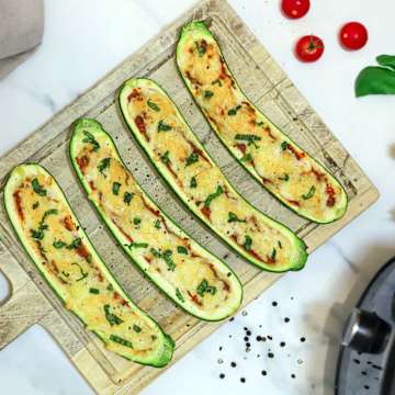 Lasagne Courgette Boats