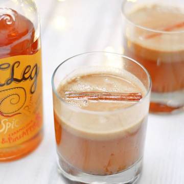 Hot Buttered Spiced Caramelised Pineapple Rum