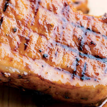 Grilled Pork Chops with Grilled Pineapple Salsa