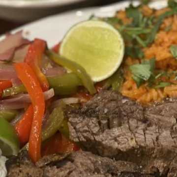 Carne Asada with Mexican-Style Rice
