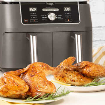 Meyer Lemon Honey and Herb-Roasted Half Chicken