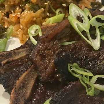Galbi Short Ribs and Korean Rice