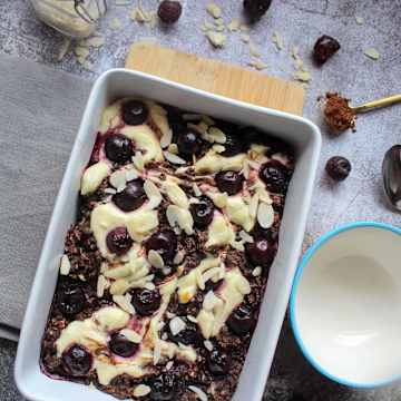 Black Forest Cheesecake Baked Oats
