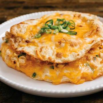 Cheesy Chicken Quesadilla Stacks