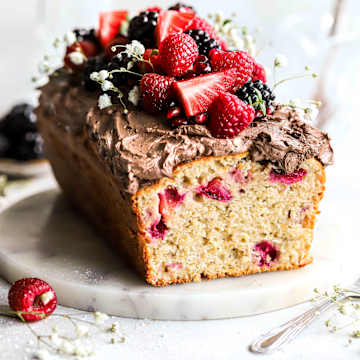 Strawberry & Lime Loaf Cake