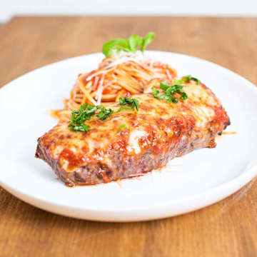 Grilled Steak Parmesan