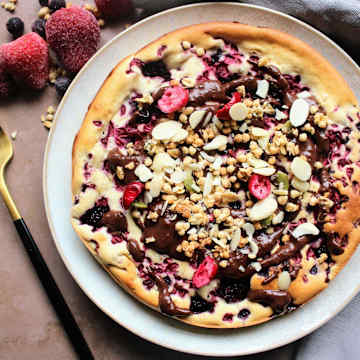 Giant Berry Chocolate Pancake