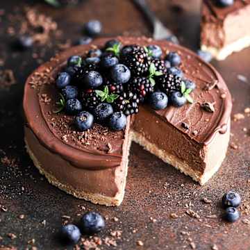 No Bake Chocolate Cheesecake
