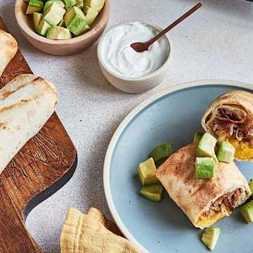 Grilled Breakfast Burritos