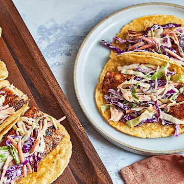 Grilled Mahi-Mahi Tacos with Spicy Coleslaw