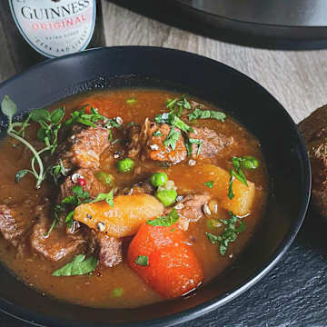 Rago&ucirc;t irlandais d'agneau et de Guinness