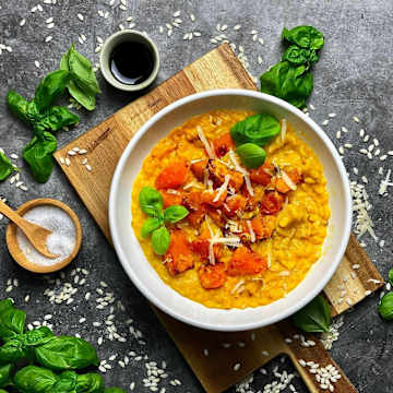 Risotto cr&eacute;meux &agrave; la citrouille