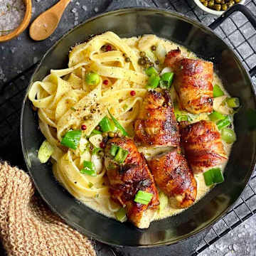 Roulades de dinde au poivre