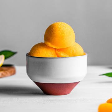 Truly Boozy Peach Lemon Tea Sorbet
