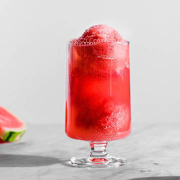 Spiked Watermelon Mint Sorbet Float