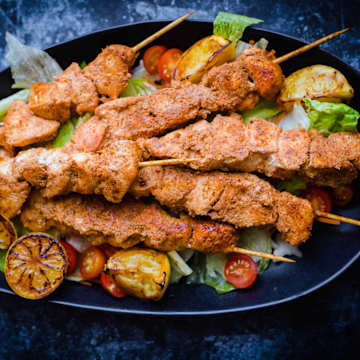 Indian Chicken Tikka Skewers