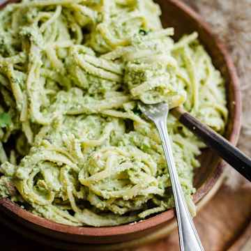 Spaghetti au pesto