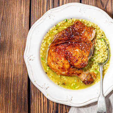 Chicken & Couscous in Broth