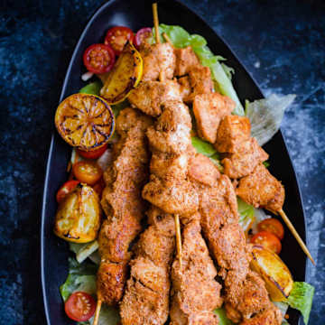 Brochettes de poulet Tikka &agrave; l'indienne