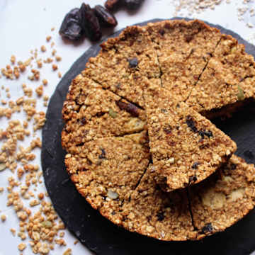 Date, Apple & Peanut Butter Slice