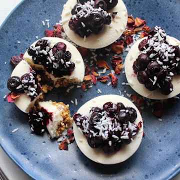 Blueberry-Kokos-Cheesecake