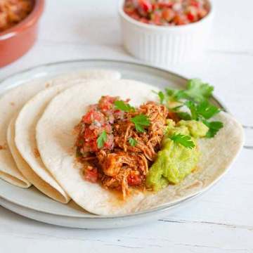 Tortillas Tinga au poulet
